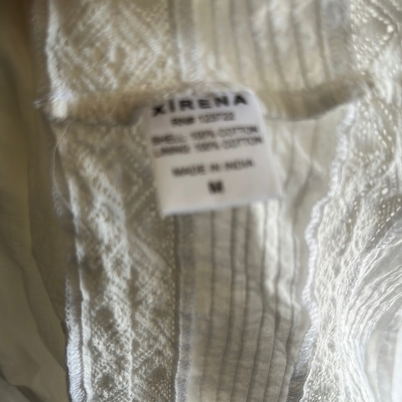 XiRENA Cream V-Neck Bishop Sleeve Sundress - Picture 9 of 10